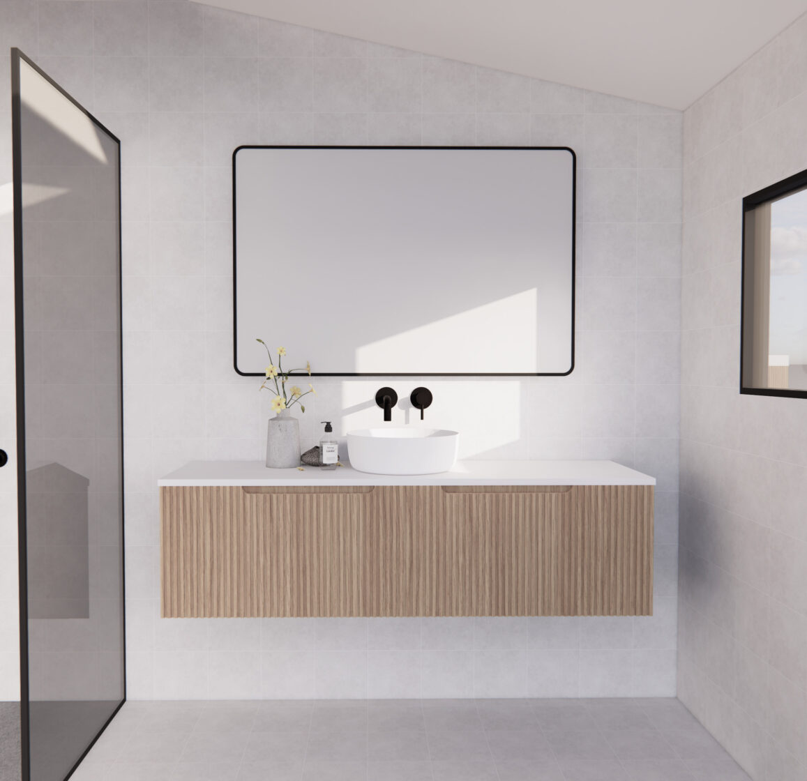 ABS VIENNA Wall Hung Single Bowl Vanity 1500mm (American Oak)