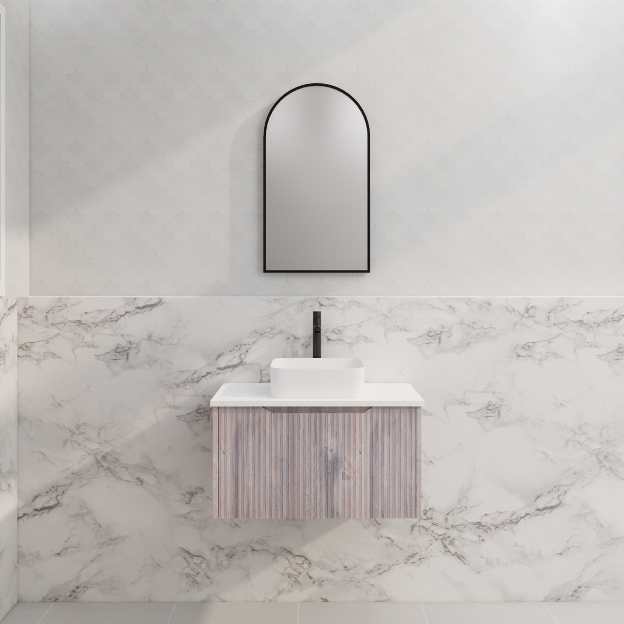ABS VIENNA Wall Hung Vanity 750mm (White Oak)