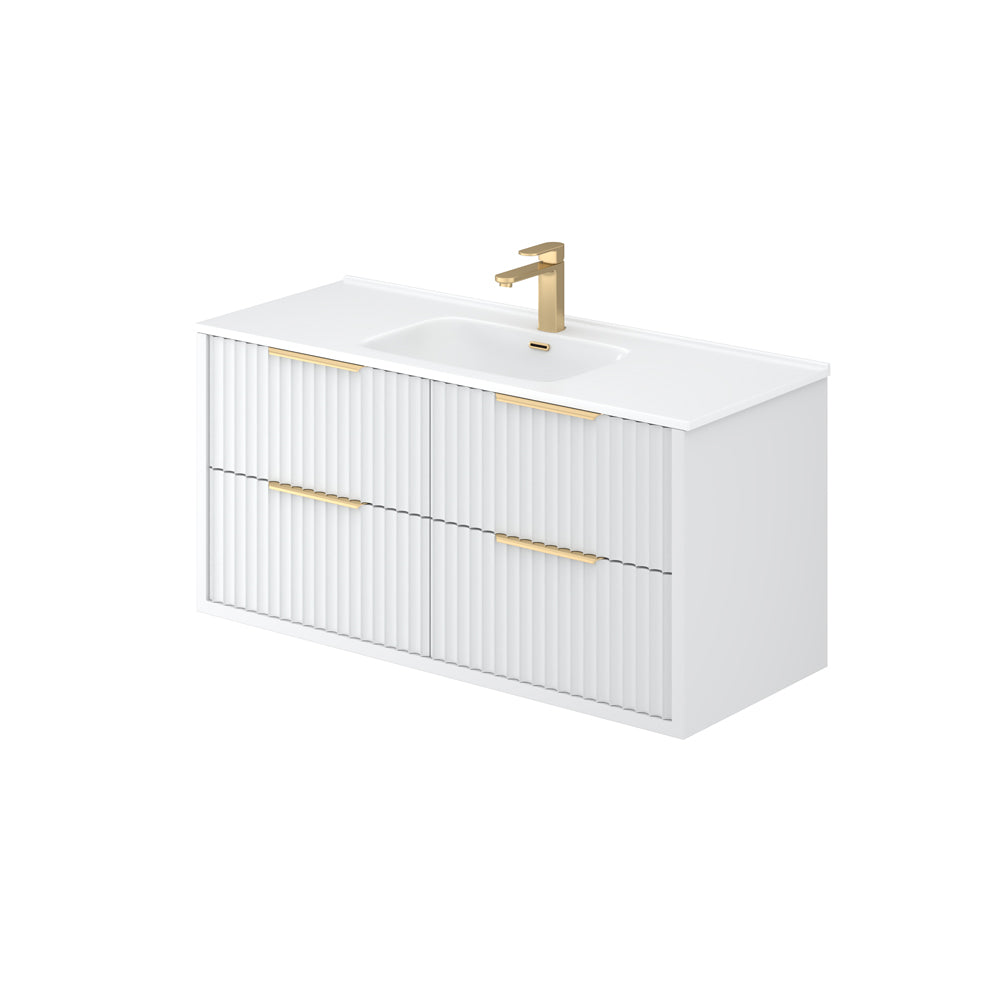 ALISON Wall Hung Vanity Matte White (All Sizes)