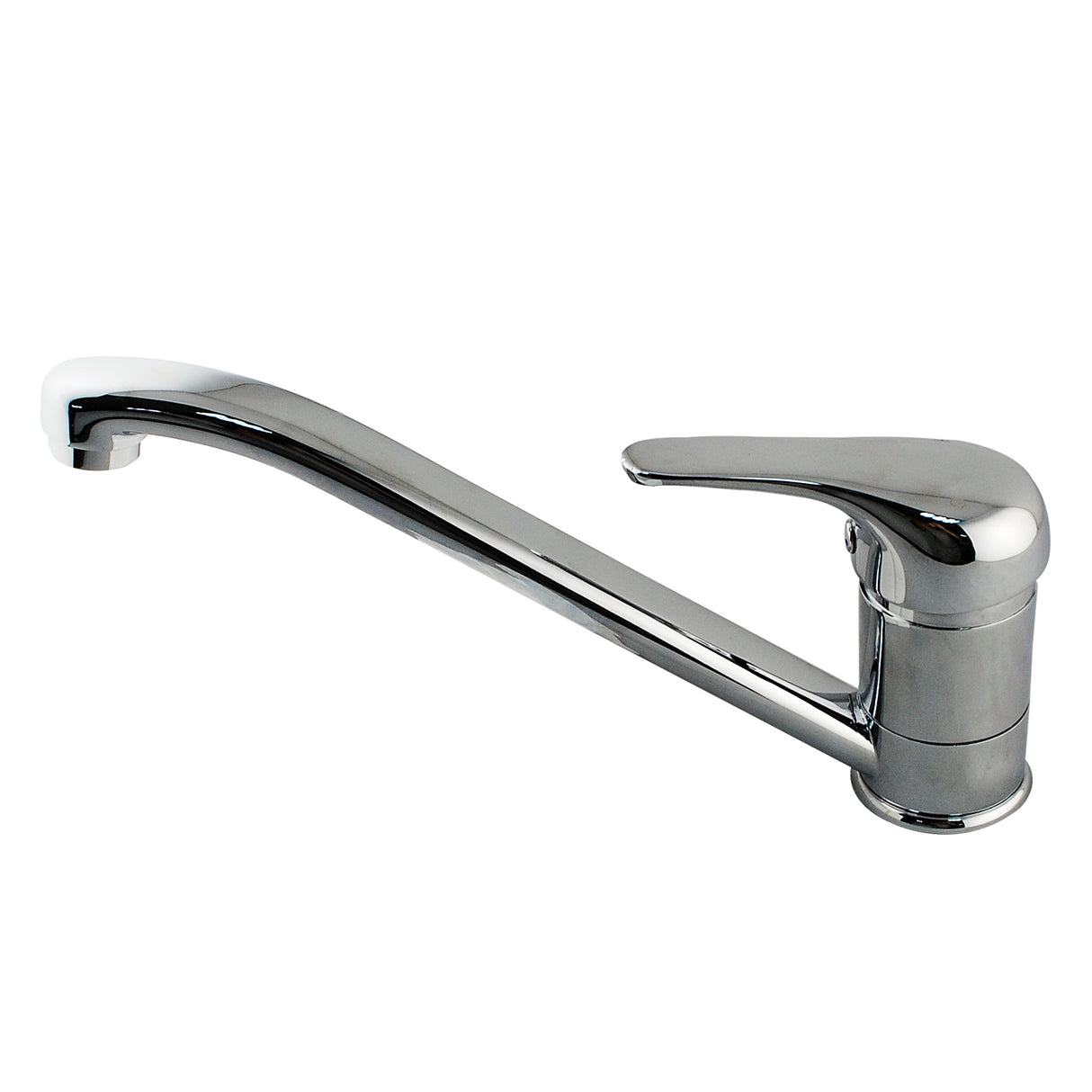 AQU Chrome Kitchen Sink Mixer Swivel Spout Brass