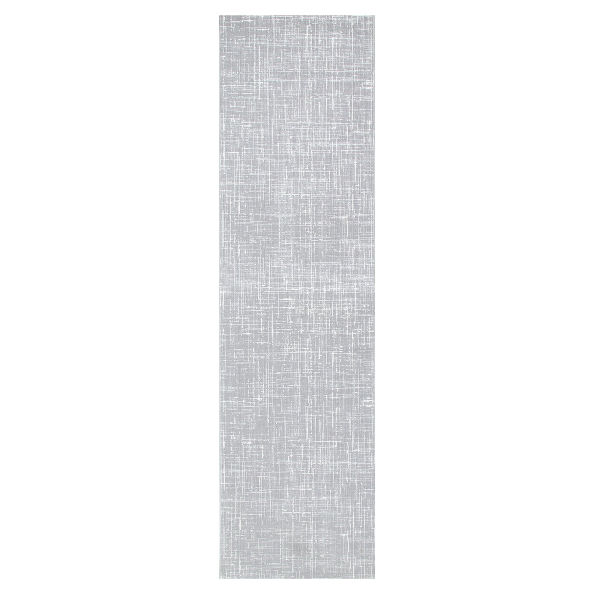 Atina Distressed Geo Lines Grey Rug - AT02