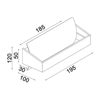 ATLANTA: City Series LED Interior Tri-CCT Up/Down Rectangular Dimmable Wall Light