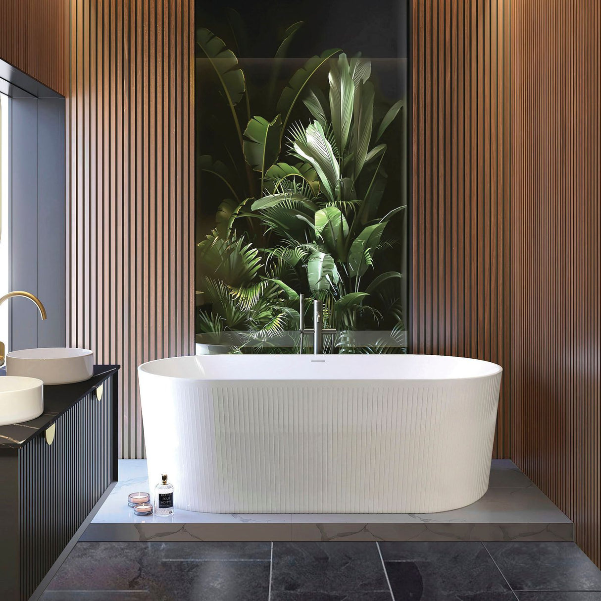 ATTICA NOOSA Freestanding Bathtub With Overflow 1500mm (Gloss White)