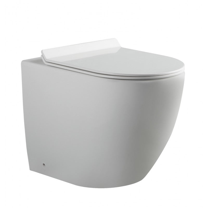 Alexander-R Rimless Nano Glaze Wall Faced Toilet (Gloss White)