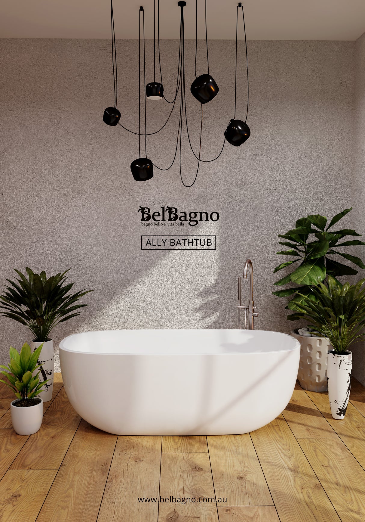 ALLY Freestanding Bathtub 1500mm/1700mm