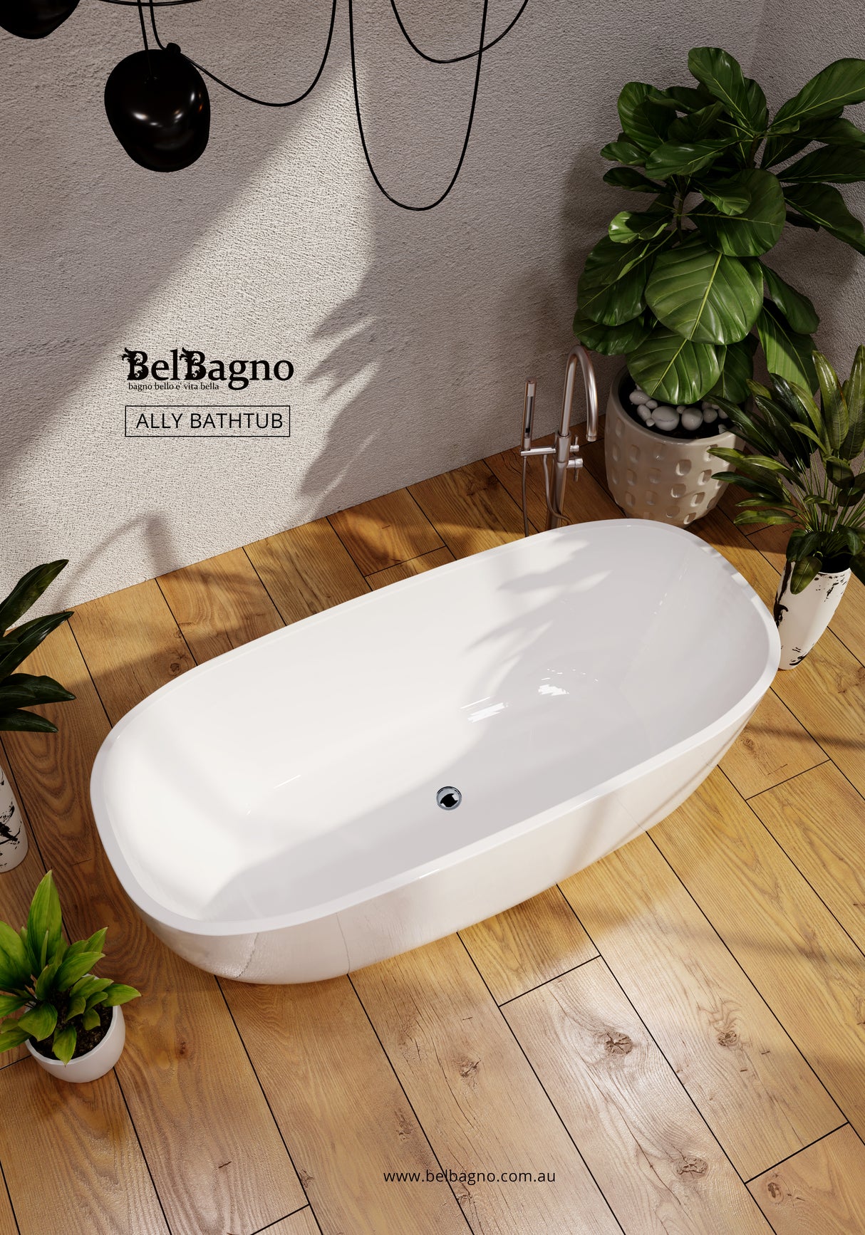 ALLY Freestanding Bathtub 1500mm/1700mm