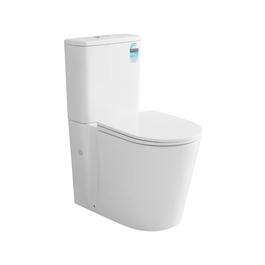 Alora Tornado Rimless White Toilet Suite