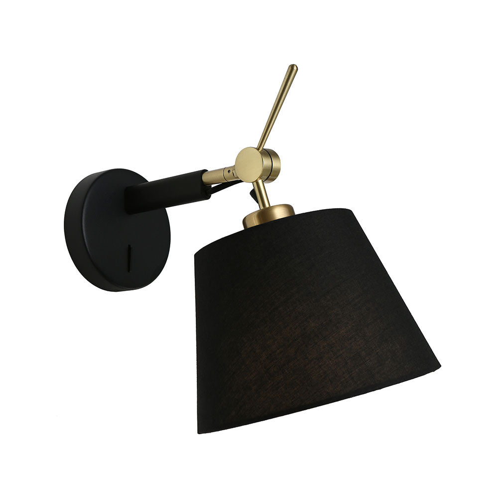 Alsta Small Adjustable Wall Light Black