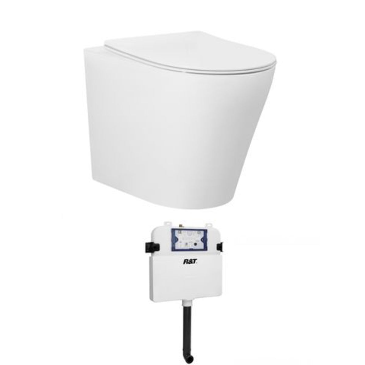 ALZANO Rimless Wall Faced Floor Toilet Pan
