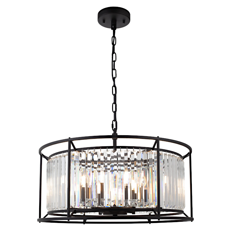 Amelia 8lt Pendant Black
