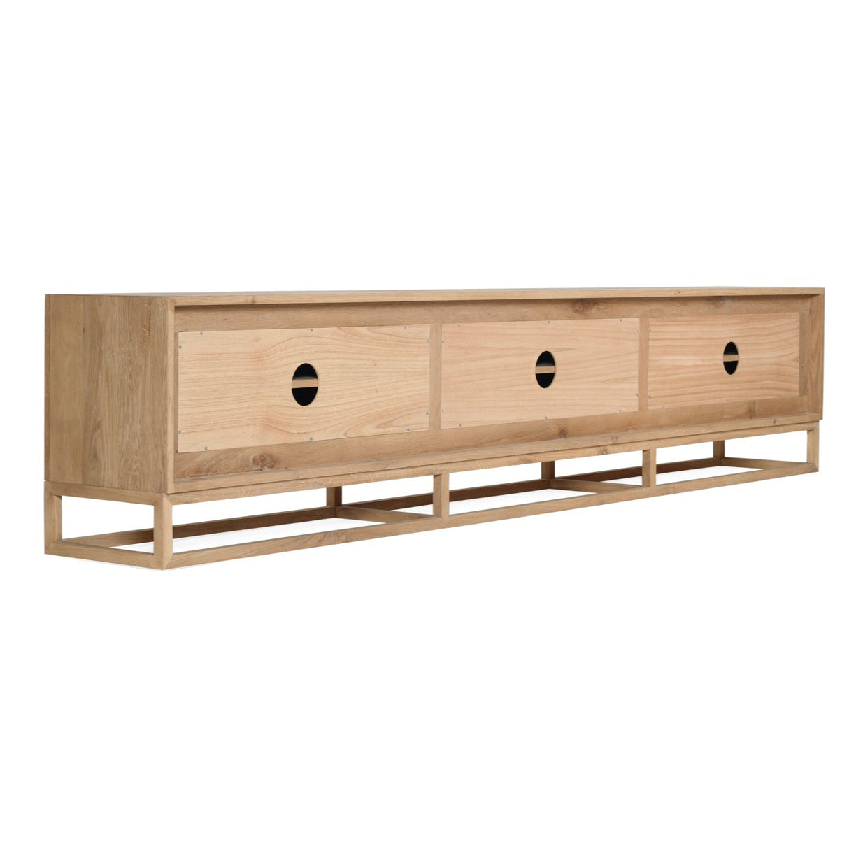 American Oak Livia Entertainment Unit – Six Door 3m