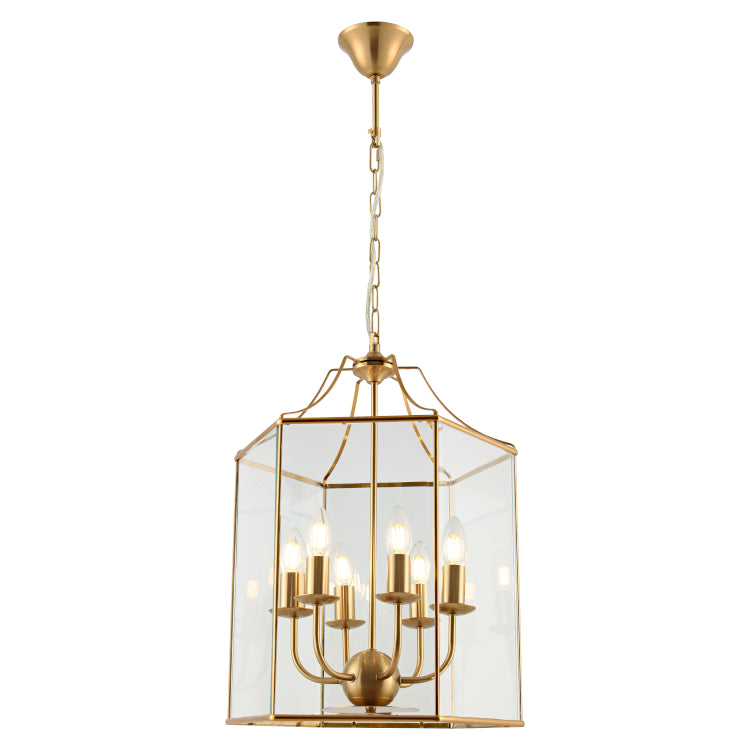 Arcadia 6lt Pendant Gold