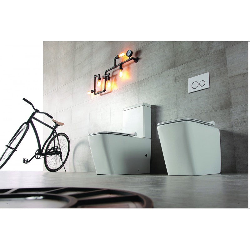 Ardente-R Rimless Nano Glaze Wall Faced Toilet (Gloss White) - Clearance