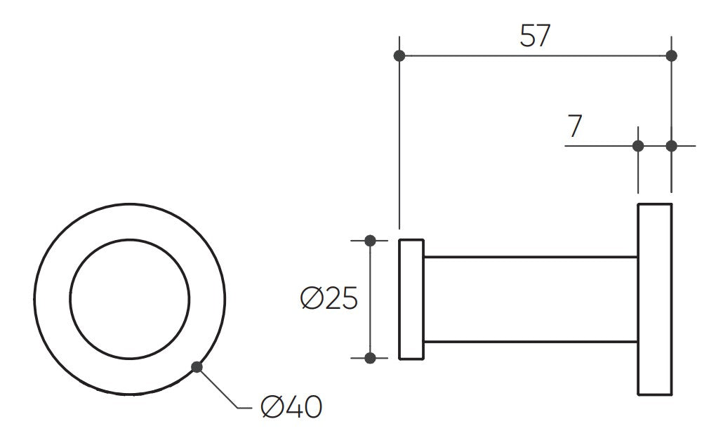 Argia Robe Hook drawing