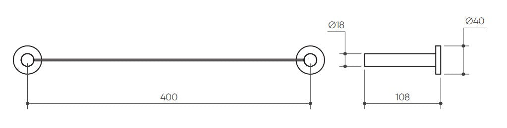Argia Shower Shelf Lead Free 400 drawing