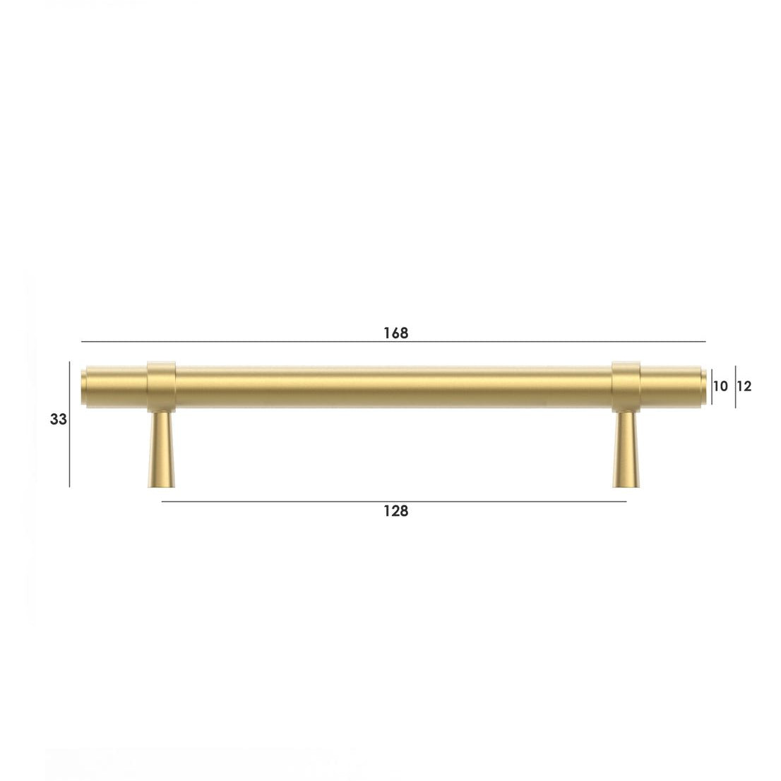 Astor - Brushed Brass Handle (Premium Solid Brass Construction) (All Sizes)