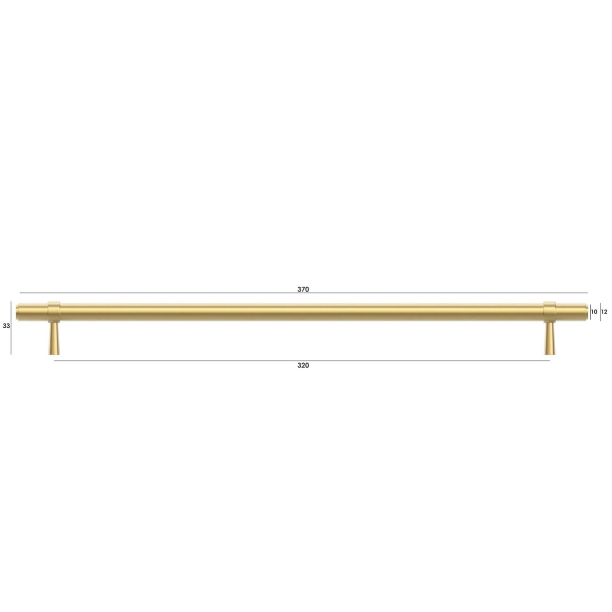 Astor - Brushed Brass Handle (Premium Solid Brass Construction) (All Sizes)