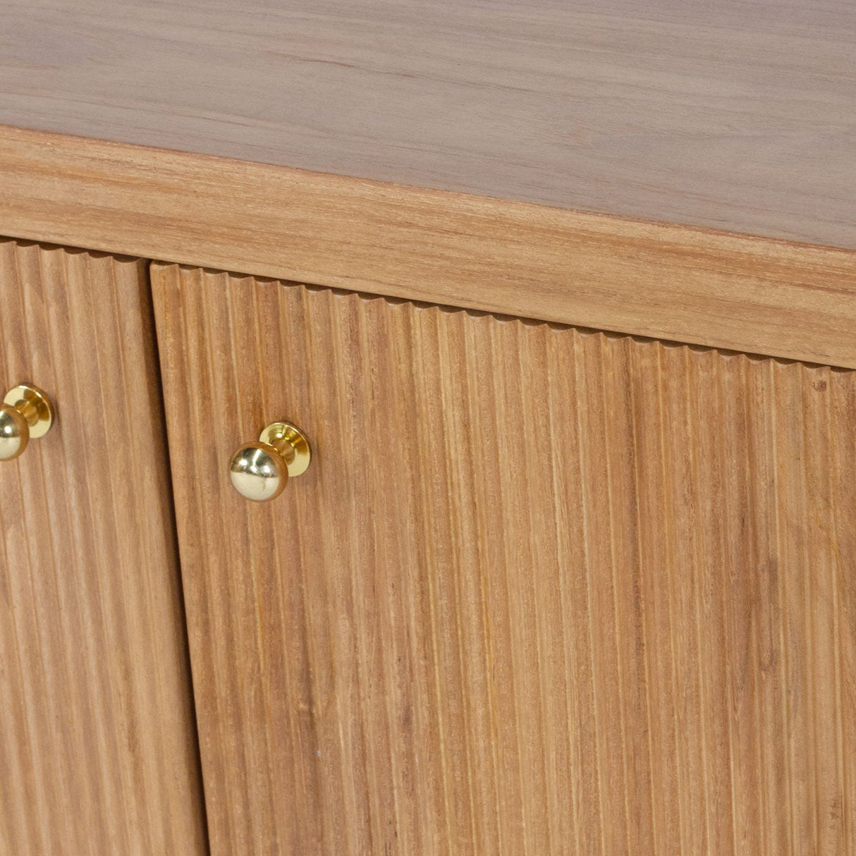 Audrey Solid Teak Wood Entertainment Unit – 3m – Natural