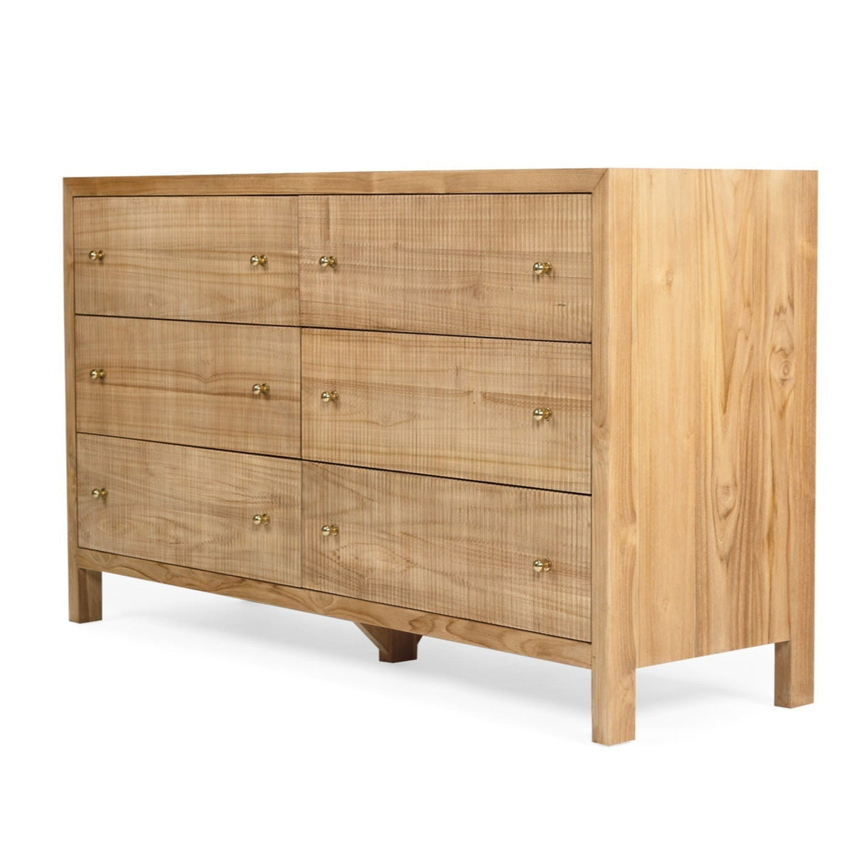 Aurelia Chest Of Teak Drawers - 1.6m - Natural