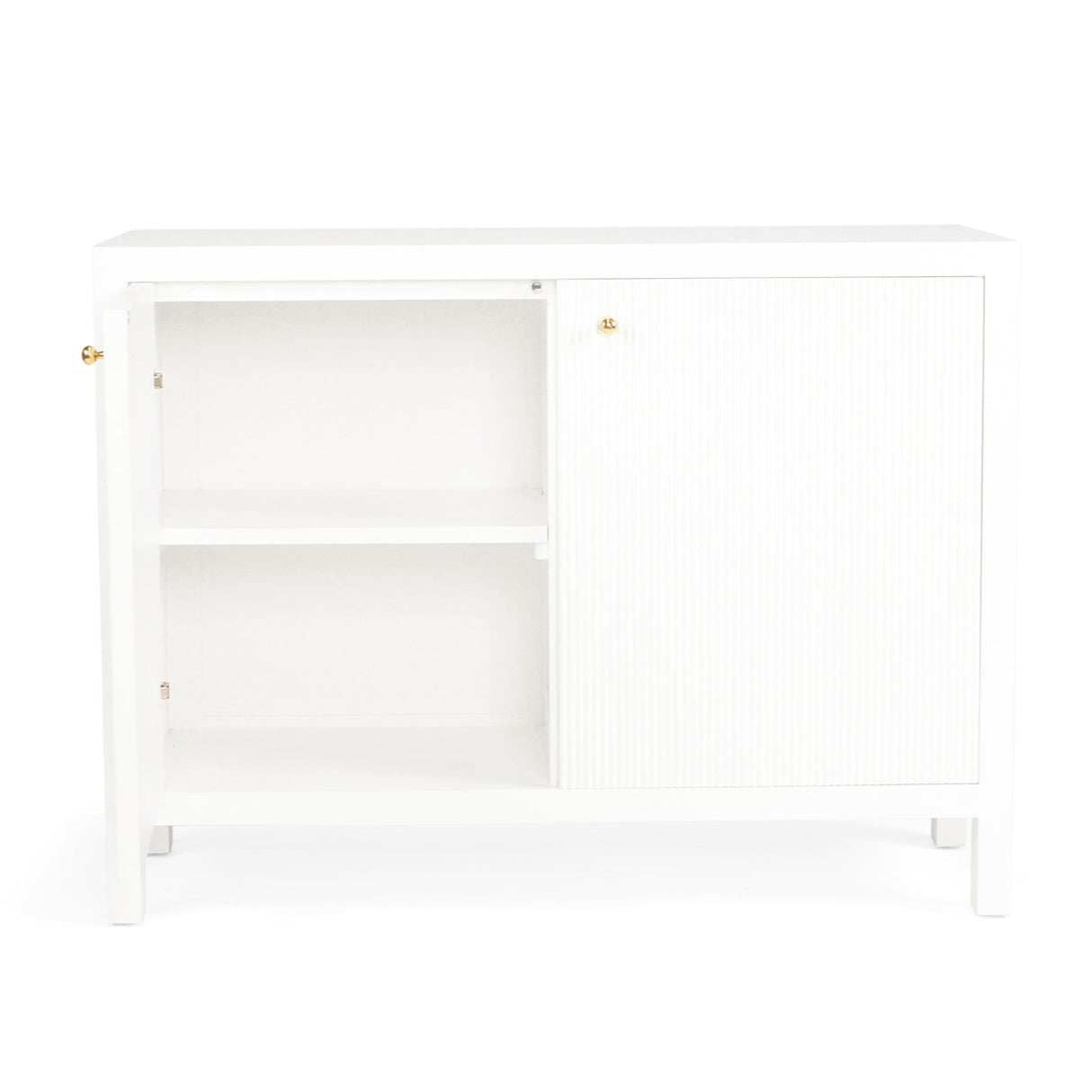 Aurelia Teak 2 Door Sideboard - 1.1m - White