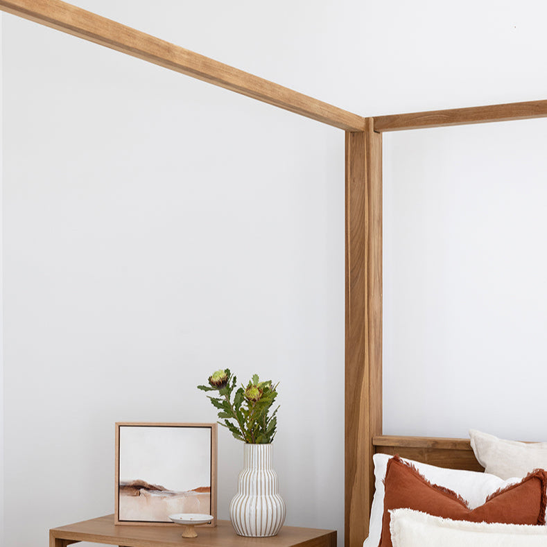 Aurelia Teak Nightstand - Natural - 0.8m