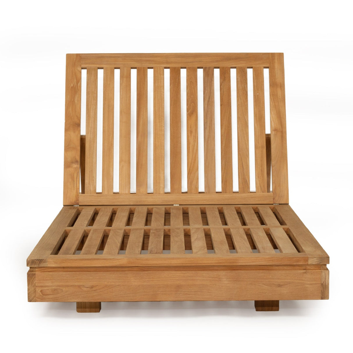 Ava Teak Outpost Sunlounger - 1m