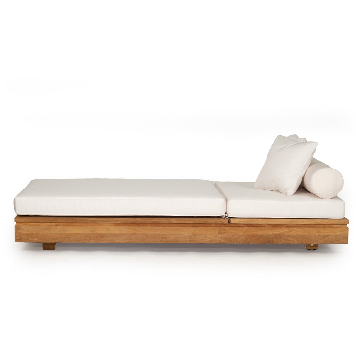 Ava Teak Outpost Sunlounger - 1m