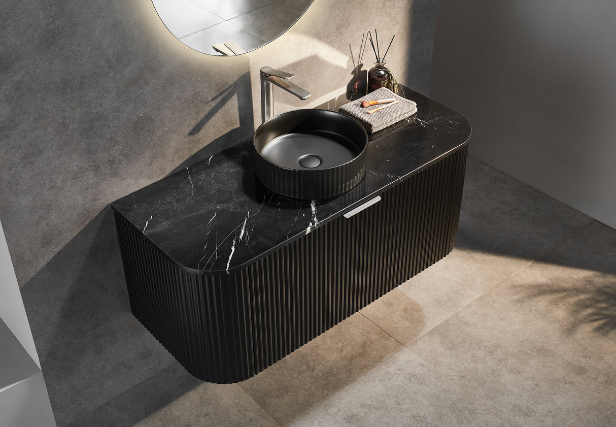 Avalon Wall Hung Vanity 1200mm (Single Bowl/Matte Black)