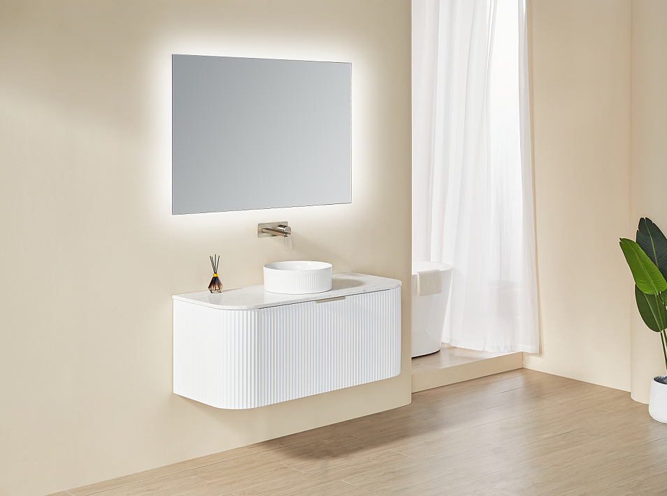 Avalon Wall Hung Vanity (Matte White)