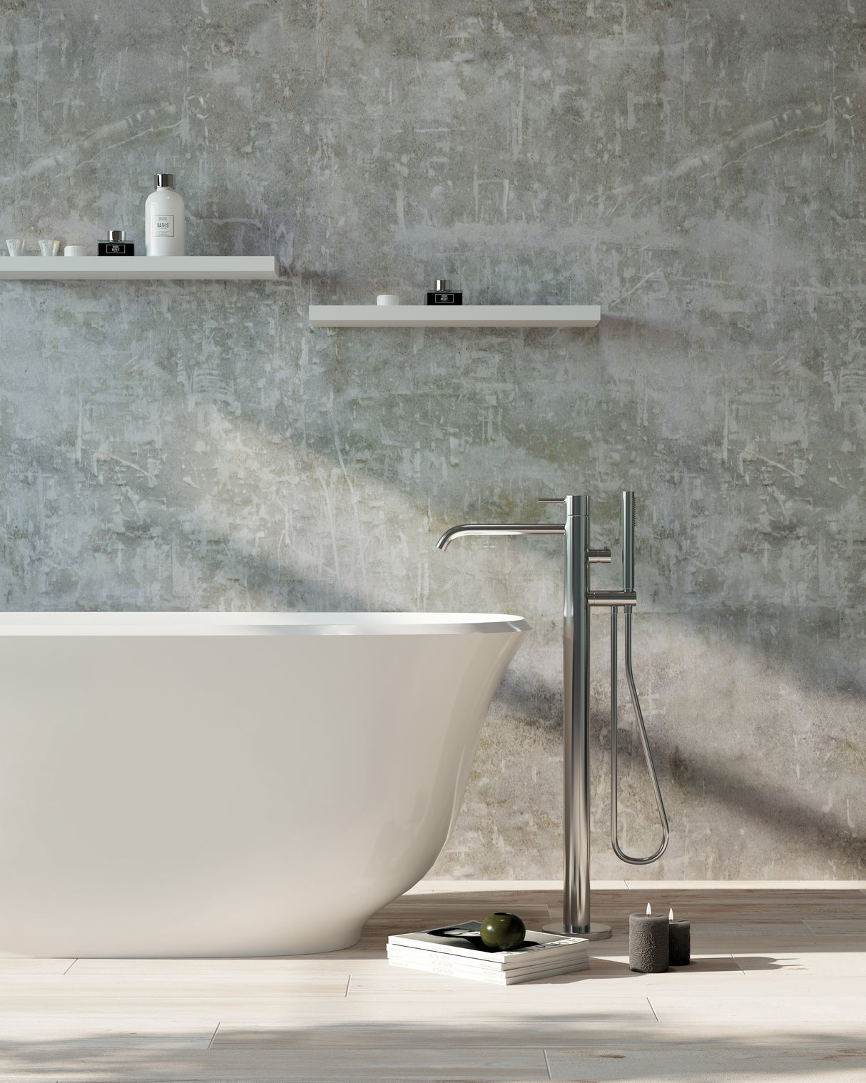 BADEN Freestanding Bathtub Overflow 1700mm/1500mm