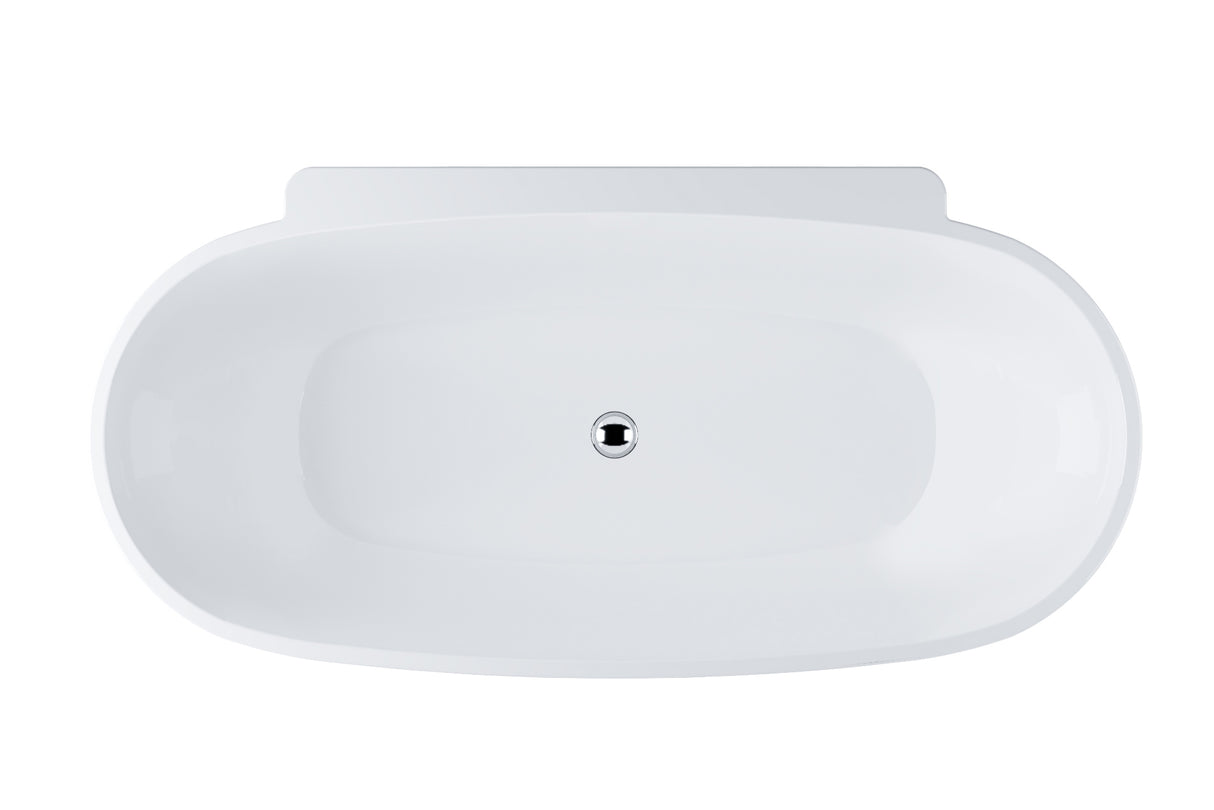 PALERMO Freestanding Bathtub Overflow 1650mm/1750mm
