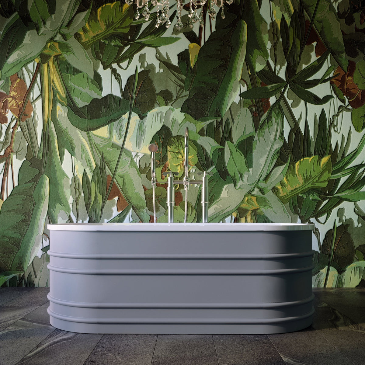 BUCCIANO Freestanding Bathtub with Overflow 1675mm
