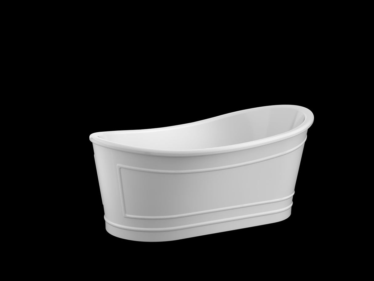 RITZ Freestanding Bathtub with Non-Overflow (Matte White) (1700mm)