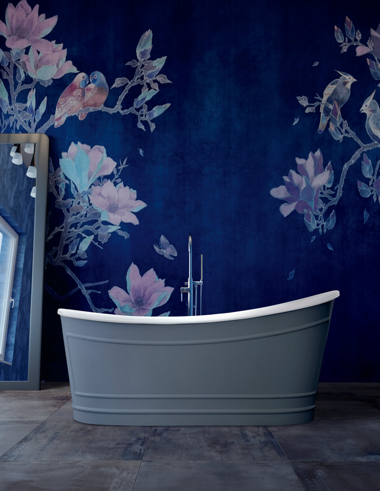 RITZ Freestanding Bathtub with Overflow (Matte Grey) (1700mm)