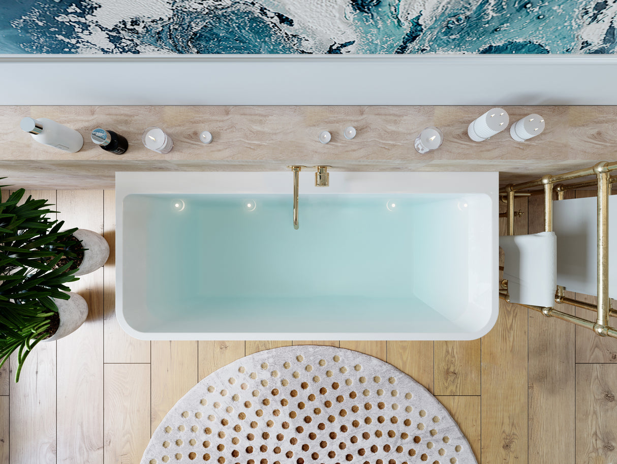 ALTO Back to Wall Bathtub Overflow 1700mm/1500mm