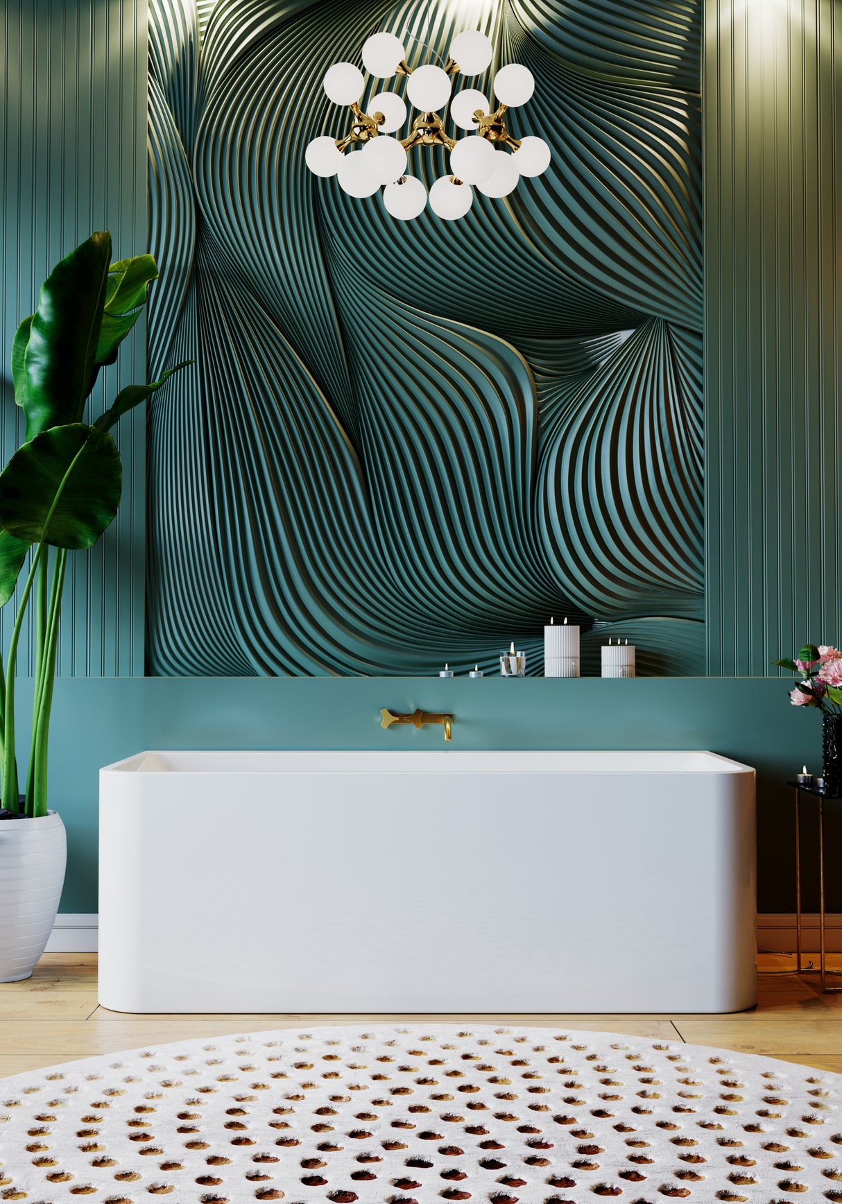 ALTO Back to Wall Bathtub Overflow 1700mm/1500mm