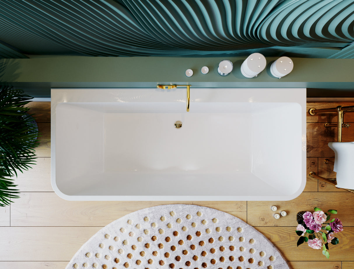 ALTO Back to Wall Bathtub Overflow 1700mm/1500mm