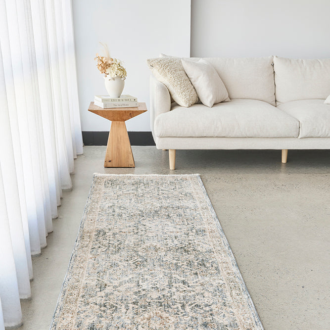 Bodrum Alvin Blue Runner Rug