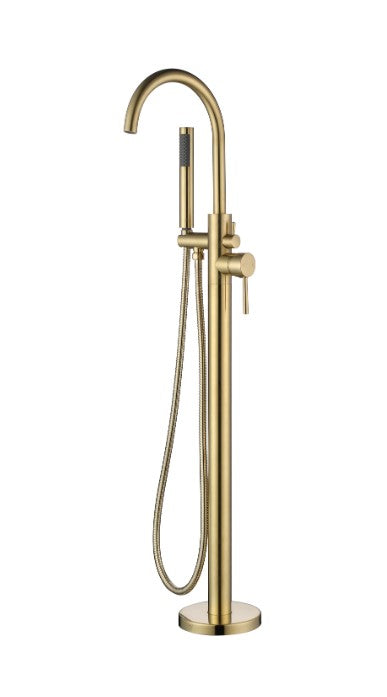 Otus Free Standing Bath Mixer - Brushed Gold