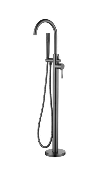 Otus Free Standing Bath Mixer - Brushed Gun Metal