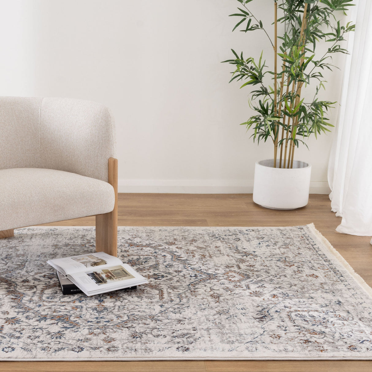 Bohemian Paradise Vintage Grey Multi Rug - 07GMUL