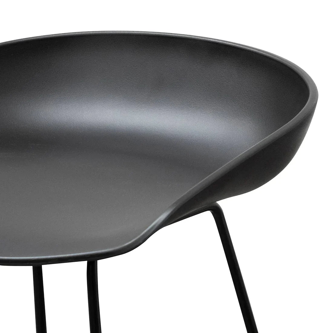 Calibre CBS2006-SD 65cm Bar Stool - Black Seat With Black Frame