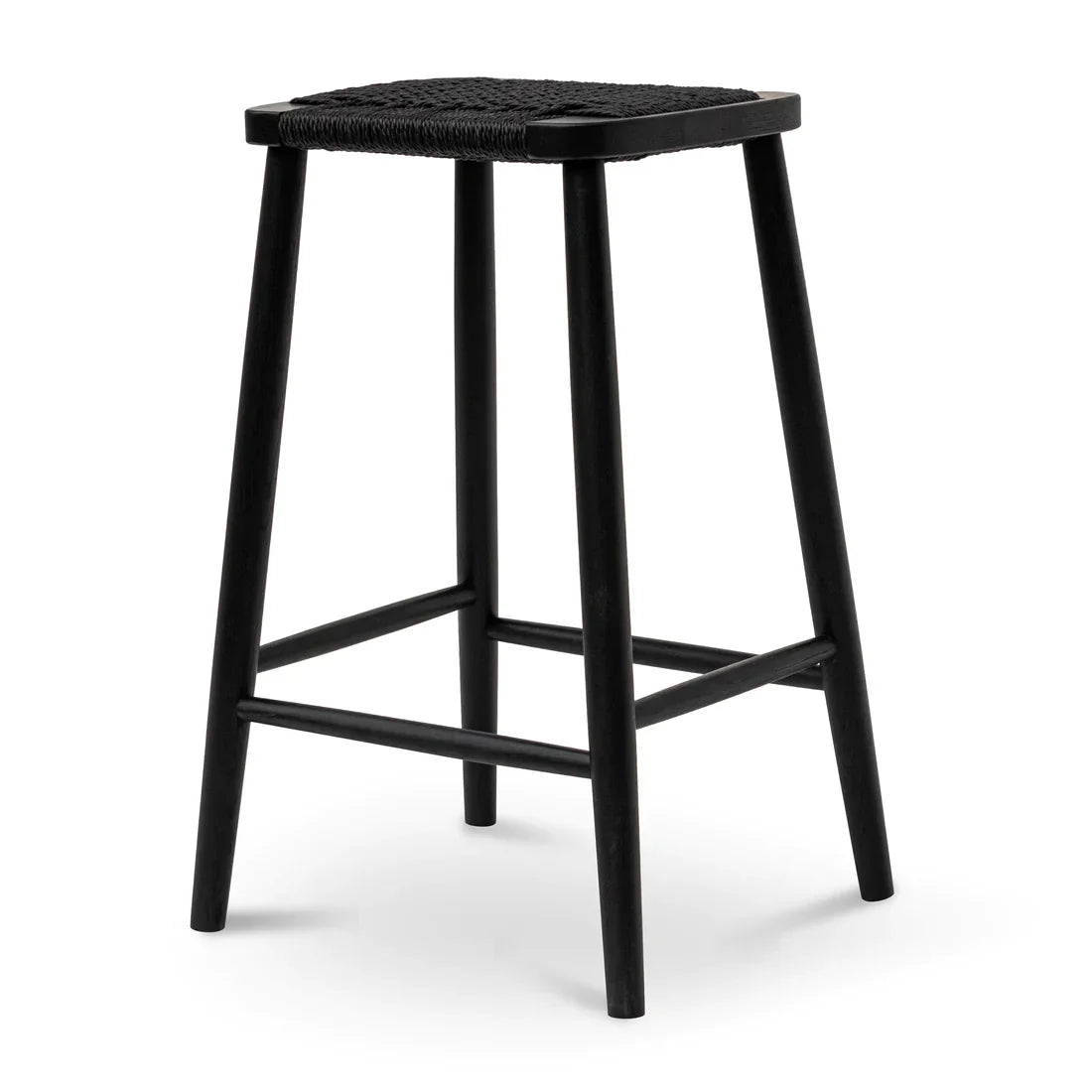 Calibre CBS8016-OW 65cm Bar Stool - Full Black