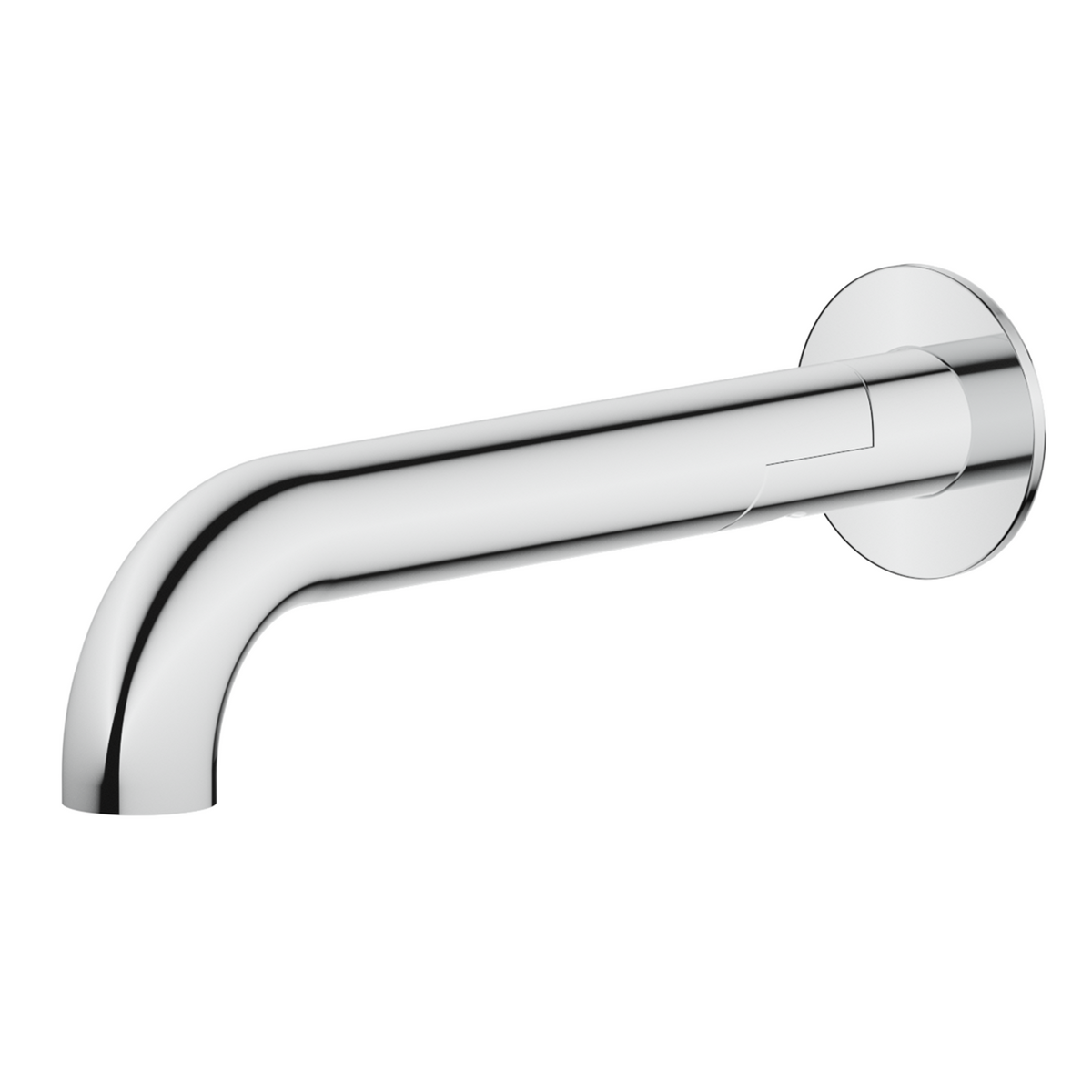 Mica Swivel Bath Spout - Curved-220mm