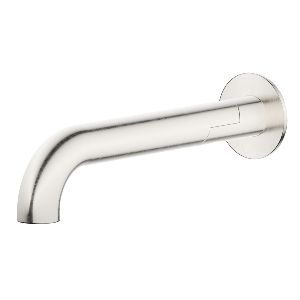 Mica Swivel Bath Spout - Curved-220mm
