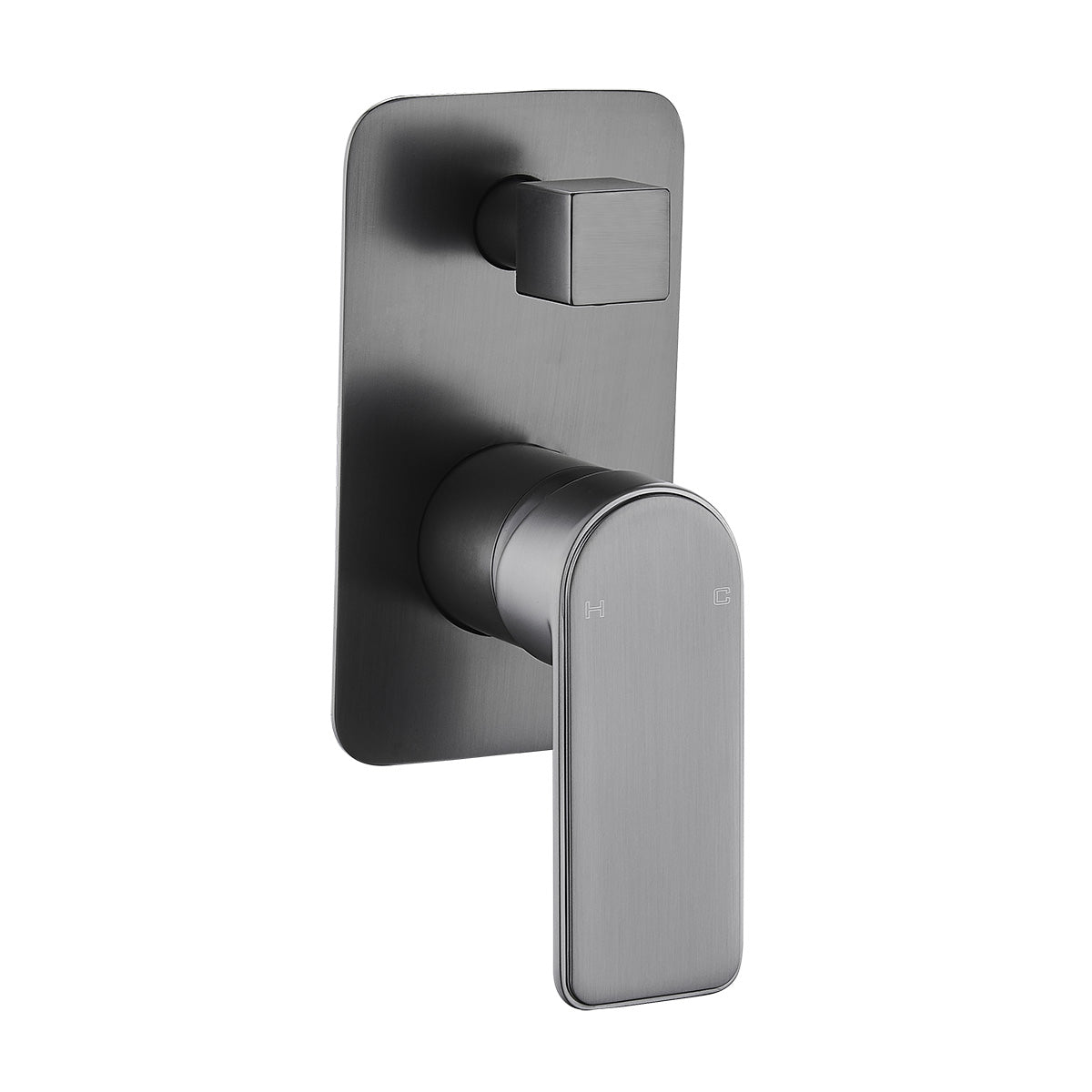 Bateau Wall Mixer With Diverter (Brushed Gun Metal)