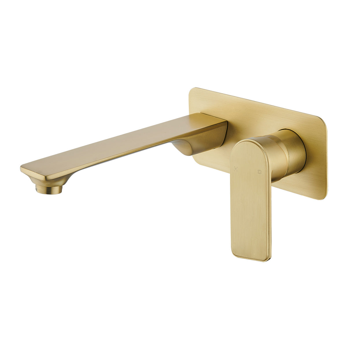 Bateau Wall Mixer With Outlet (Brushed Gold)