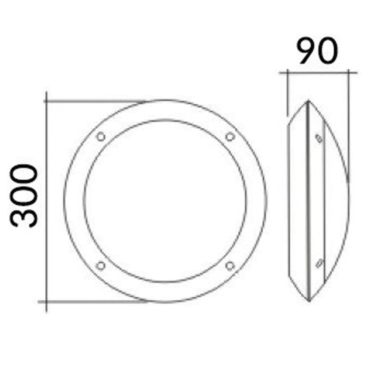 BULK: Round LED Bulkhead Lights IP66 IK10