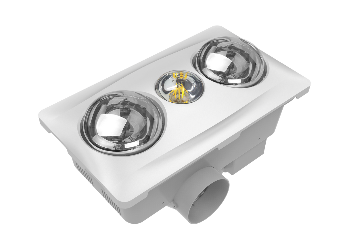 MODURA BathLux2 White Exhaust Fan With Led Light 8w
