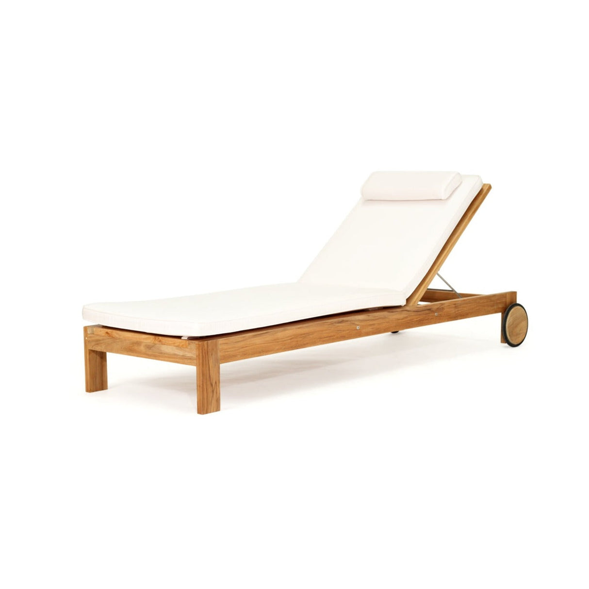 Bologna Outpost Teak Sunlounger - 2m